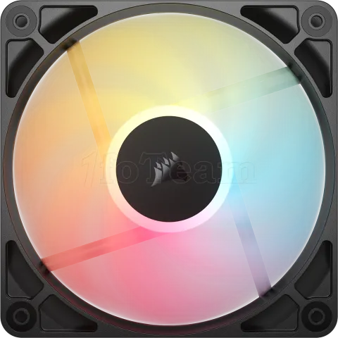 Photo de Lot de 3 Ventilateurs de boitier Corsair RS Reverse RGB - 12cm (Noir)
