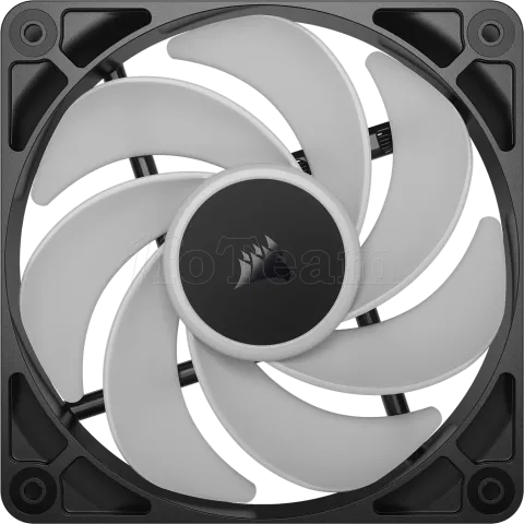 Photo de Lot de 3 Ventilateurs de boitier Corsair RS Reverse RGB - 12cm (Noir)