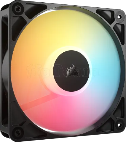 Photo de Lot de 3 Ventilateurs de boitier Corsair RS Reverse RGB - 12cm (Noir)