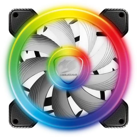 Photo de Lot de 3 Ventilateurs de boitier Cougar Vortex SPB RGB 12cm (Noir)