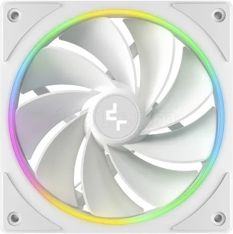 Photo de Lot de 3 Ventilateurs de boitier Deepcool FL12 SE Reverse RGB - 12cm (Blanc)