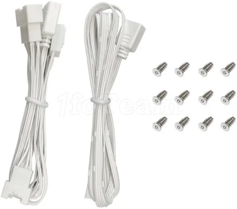 Photo de Lot de 3 Ventilateurs de boitier Deepcool FL12 SE Reverse RGB - 12cm (Blanc)