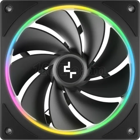 Photo de Lot de 3 Ventilateurs de boitier Deepcool FL12 SE Reverse RGB - 12cm (Noir)