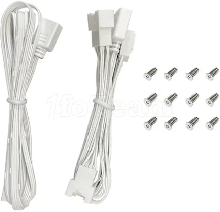 Photo de Lot de 3 Ventilateurs de boitier Deepcool FL12 SE RGB - 12cm (Blanc)