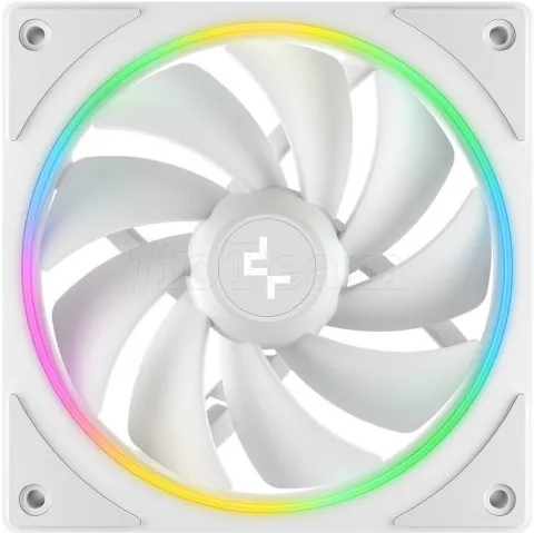 Photo de Lot de 3 Ventilateurs de boitier Deepcool FL12 SE RGB - 12cm (Blanc)