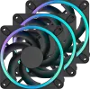 Photo de 3x Fractal Momentum 12 RGB Noir