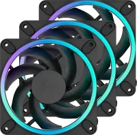 Photo de 3x Fractal Momentum 12 RGB Noir