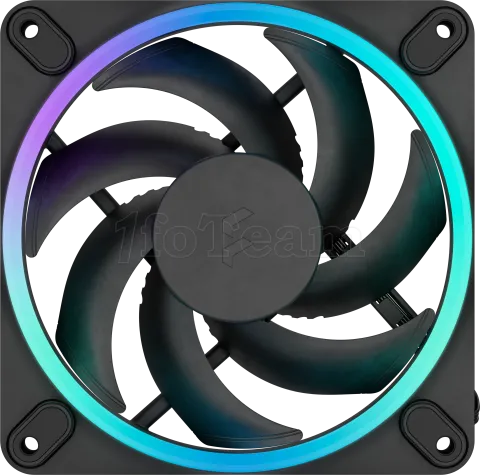 Photo de Lot de 3 Ventilateurs de boitier Fractal Design Momentum RGB - 12cm (Noir)