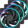 Photo de 3x Fractal Momentum 14 RGB Noir