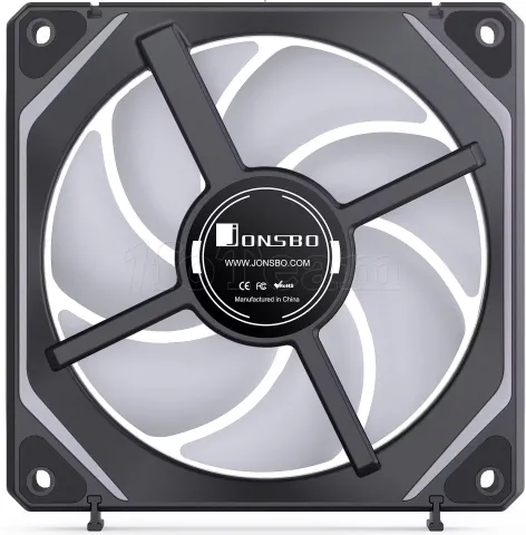 Photo de Lot de 3 Ventilateurs de boitier Jonsbo ZL-120 Reverse RGB - 12cm (Noir)