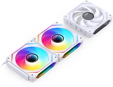 Photo de Lot de 3 Ventilateurs de boitier Jonsbo ZL-120 RGB - 12cm (Blanc)
