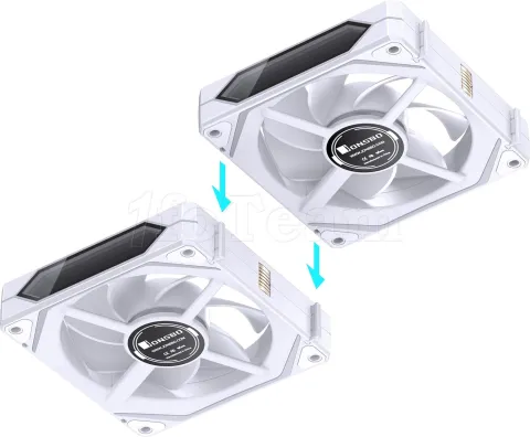 Photo de Lot de 3 Ventilateurs de boitier Jonsbo ZL-120 RGB - 12cm (Blanc)