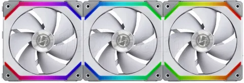 Photo de Lot de 3 Ventilateurs de boitier Lian Li SL120 RGB 12cm (Blanc)
