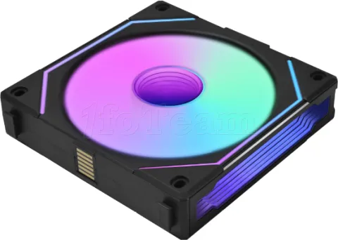 Photo de Lot de 3 Ventilateurs de boitier Lian Li Uni Fan SL-Infinity Reverse RGB - 12cm (Noir)