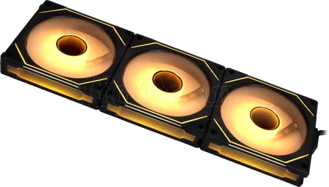 Photo de Lot de 3 Ventilateurs de boitier Lian Li Uni Fan SL-Infinity RGB - 12cm (Noir)