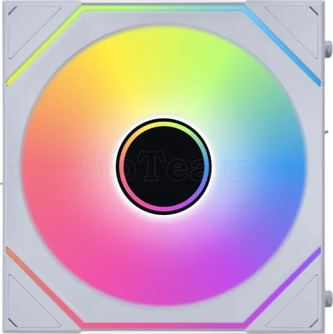 Photo de Lot de 3 Ventilateurs de boitier Lian Li Uni Fan SL-Infinity Wireless Reverse RGB - 12cm (Blanc)