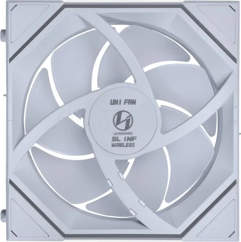 Photo de Lot de 3 Ventilateurs de boitier Lian Li Uni Fan SL-Infinity Wireless Reverse RGB - 12cm (Blanc)