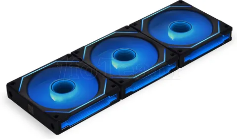 Photo de Lot de 3 Ventilateurs de boitier Lian Li Uni Fan SL-Infinity Wireless RGB - 12cm (Noir)