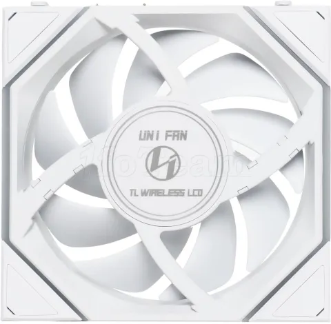 Photo de Lot de 3 Ventilateurs de boitier Lian Li Uni Fan TL Wireless LCD Reverse RGB - 12cm (Blanc)
