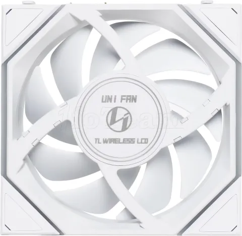 Photo de Lot de 3 Ventilateurs de boitier Lian Li Uni Fan TL Wireless LCD RGB - 12cm (Blanc)