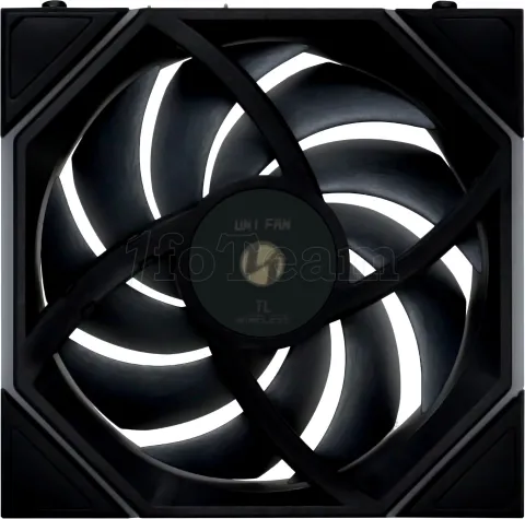 Photo de Lot de 3 Ventilateurs de boitier Lian Li Uni Fan TL Wireless Reverse RGB - 12cm (Noir)