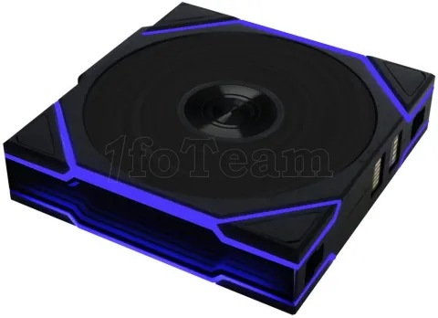 Photo de Lot de 3 Ventilateurs de boitier Lian Li Uni Fan TL Wireless Reverse RGB - 12cm (Noir)