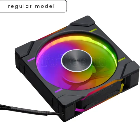 Photo de Lot de 3 Ventilateurs de boitier Phanteks D30 Regular Airflow RGB - 12cm (Noir)