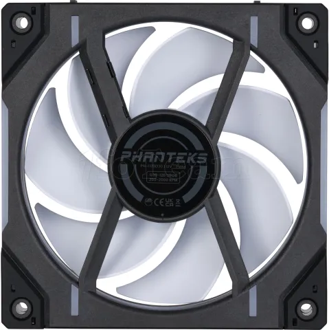 Photo de Lot de 3 Ventilateurs de boitier Phanteks D30 Regular Airflow RGB - 12cm (Noir)