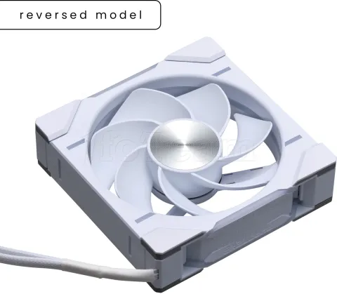 Photo de Lot de 3 Ventilateurs de boitier Phanteks D30 Reverse Airflow RGB - 12cm (Blanc)