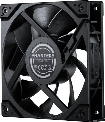 Photo de Lot de 3 Ventilateurs de boitier Phanteks M25 Gen2 - 12cm (Noir)