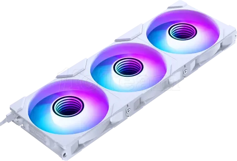 Photo de Lot de 3 Ventilateurs de boitier Phanteks M25 Gen2 Reverse RGB - 12cm (Blanc)