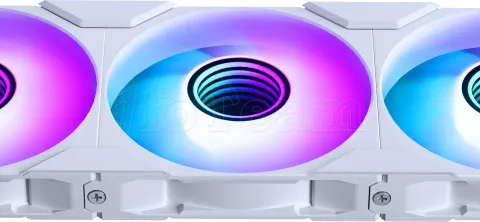 Photo de Lot de 3 Ventilateurs de boitier Phanteks M25 Gen2 Reverse RGB - 12cm (Blanc)