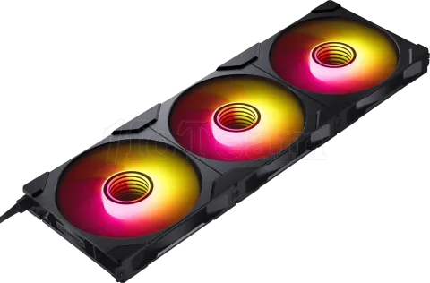 Photo de Lot de 3 Ventilateurs de boitier Phanteks M25 Gen2 Reverse RGB - 14cm (Noir)