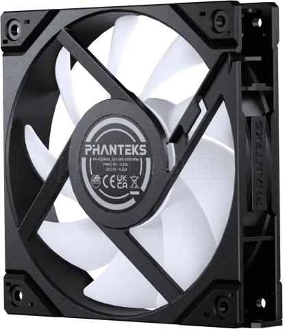 Photo de Lot de 3 Ventilateurs de boitier Phanteks M25 Gen2 RGB - 12cm (Noir)