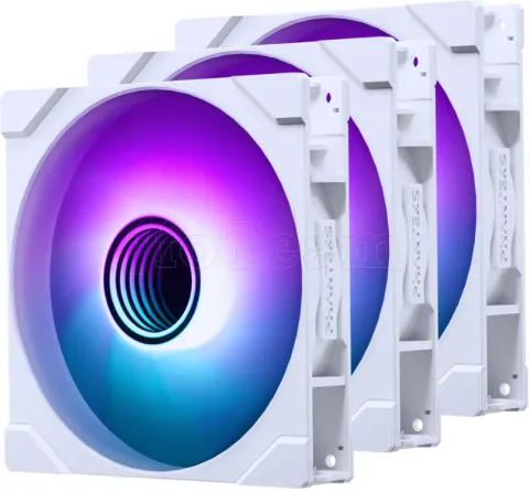 Photo de Lot de 3 Ventilateurs de boitier Phanteks M25 Gen2 RGB - 14cm (Blanc)