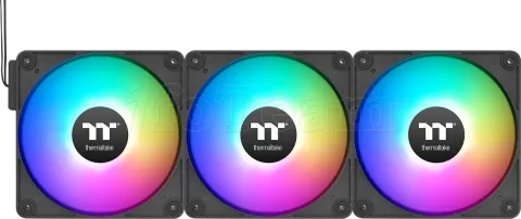 Photo de Lot de 3 Ventilateurs de boitier Thermaltake CT EX RGB - 12cm (Noir)