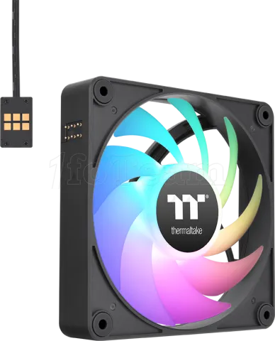Photo de Lot de 3 Ventilateurs de boitier Thermaltake CT EX RGB - 12cm (Noir)