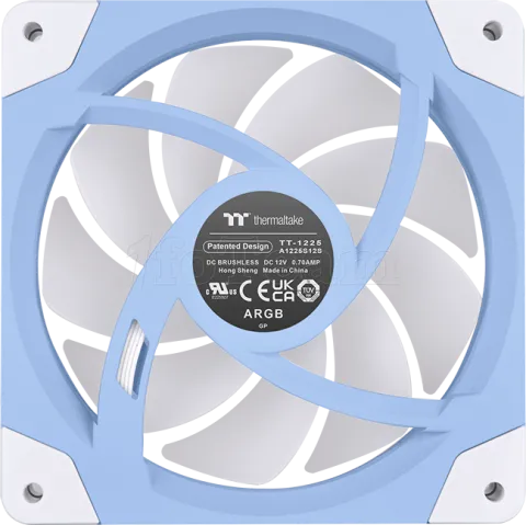 Photo de Lot de 3 Ventilateurs de boitier Thermaltake SwaFan EX RGB - 12cm (Bleu)