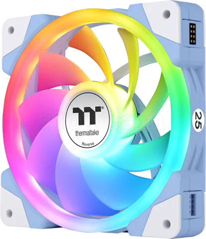 Photo de Lot de 3 Ventilateurs de boitier Thermaltake SwaFan EX RGB - 14cm (Bleu)
