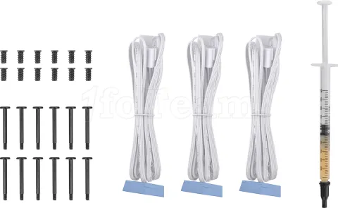 Photo de Lot de 3 Ventilateurs de boitier Thermaltake SwaFan EX RGB - 14cm (Bleu)