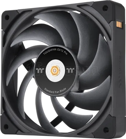 Photo de Lot de 3 Ventilateurs de boitier Thermaltake ToughFan Ex Pro - 12cm (Noir)