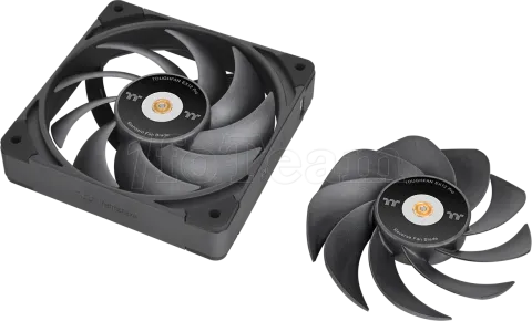 Photo de Lot de 3 Ventilateurs de boitier Thermaltake ToughFan Ex Pro - 12cm (Noir)