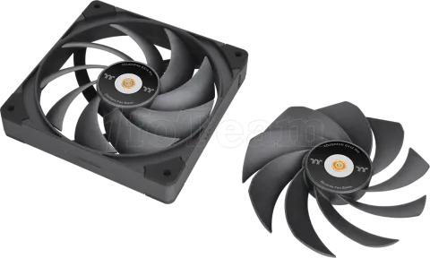 Photo de Lot de 3 Ventilateurs de boitier Thermaltake ToughFan Ex Pro - 14cm (Noir)