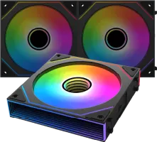 Photo de Lot de 3 Ventilateurs de boitier Xigmatek Starlink Ultra II ARGB (Noir)