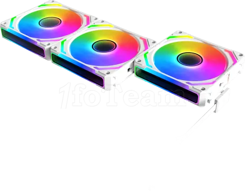 Photo de Lot de 3 Ventilateurs de boitier Xigmatek Starlink Ultra RGB (Blanc)