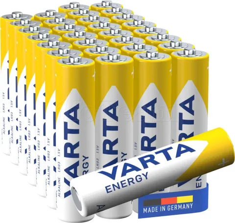 Photo de Lot de 30 piles Alcaline Varta Energy type AAA (LR03) 1,5V