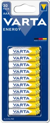 Photo de Lot de 30 piles Alcaline Varta Energy type AAA (LR03) 1,5V