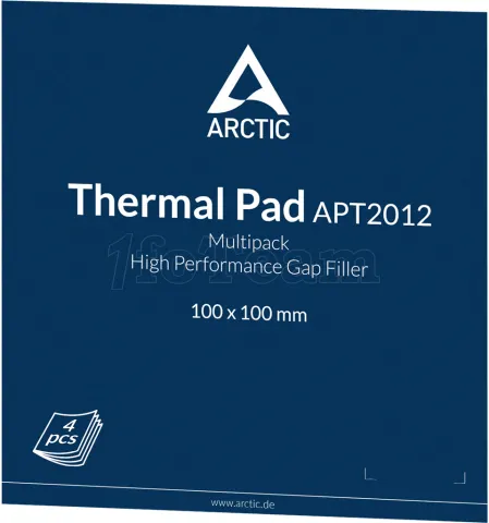 Photo de Lot de 4 Pads Thermiques Arctic TP-1 100x100x1mm (Rose)