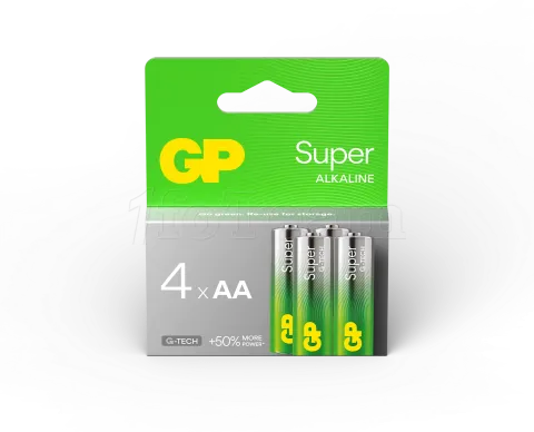 Photo de Lot de 4 piles Alcaline GP Batteries Super type AA (LR6) 1,5V