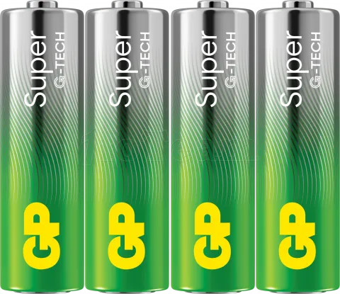 Photo de Lot de 4 piles Alcaline GP Batteries Super type AA (LR6) 1,5V